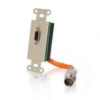 RapidRun VGA HD15 Wall Plate - Ivory RapidRun VGA HD15 Wall Plate - Ivory