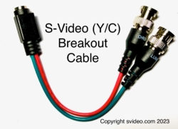 4-pin S-Video (Y/C) Breakout Cable