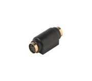 S-Video Jack to S-Video Jack Adapter Gold Contacts Black
