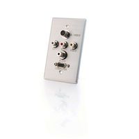 Vga bottom 3.5mm audio, svideo, composite video and rca stereo