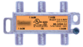 6 Way Ghz RF Splitter - Horizontal - CATV