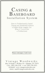 Casing & Baseboard Installation Booklet - DIY Casing, Baseboard, Corner ...