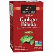 Absolute Gingko Biloba Herbal Tea, 20 Tea Bags, Bravo Tea