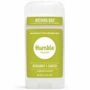 Aluminum-Free Original Formula Deodorant, Bergamot & Ginger, 2.5 oz, Humble Brands