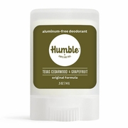 Aluminum-Free Original Formula Deodorant Travel Size, Texas Cedarwood & Grapefruit, 0.5 oz, Humble Brands