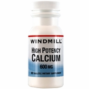 Calcium Carbonate 600 mg, 60 Tablets, Windmill Health Products