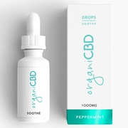 CBD Oil Drops, 1000 mg, Peppermint, 30 ml, organiCBD