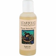 Escentual Massage Oil Natural, Unscented 4 oz, StarWest Botanicals