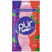 Jumbo Gum - Grape & Bubblegum & Watermelon, 20 Pieces, PUR