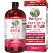 Liquid Morning Multivitamin, Raspberry, 15.22 oz (450 ml), MaryRuth's