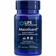 MacuGuard Ocular Support with Saffron & Astaxanthin, 60 Softgels, Life Extension