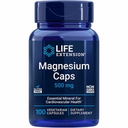 Magnesium Caps 500 mg, 100 Vegetarian Capsules, Life Extension