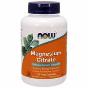 Magnesium Citrate Vegetarian 120 Vcaps, NOW Foods