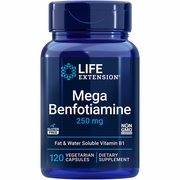 Mega Benfotiamine 250 mg, 120 Vegetarian Capsules, Life Extension