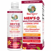 Men's 40+ Multivitamin Liposomal with Hormonal Support, Vanilla Peach, 15.22 oz (450 ml), MaryRuth's
