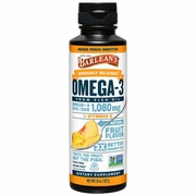 Omega-3 Fish Oil Liquid Supplement - Mango Peach, 8 oz, Barlean's Organic Oils