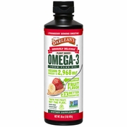 Omega-3 Flax Oil Liquid Supplement - Strawberry Banana Smoothie, 16 oz, Barlean's Organic Oils