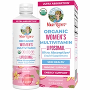 Organic Women's Multivitamin Liposomal, Vanilla Peach, 15.22 oz (450 ml), MaryRuth's