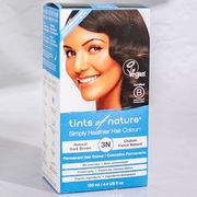 Permanent Hair Colour 3N Natural Dark Brown, 4.4 oz, Tints of Nature