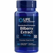 Standardized European Bilberry Extract 100 mg, 90 Vegetarian Capsules, Life Extension