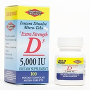 Buy Superior Source - Vitamin D3 5000 IU, Extra Strength - 100 Instant ...