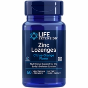 Zinc Lozenges, Citrus-Orange Flavor, 60 Vegetarian Lozenges, Life Extension