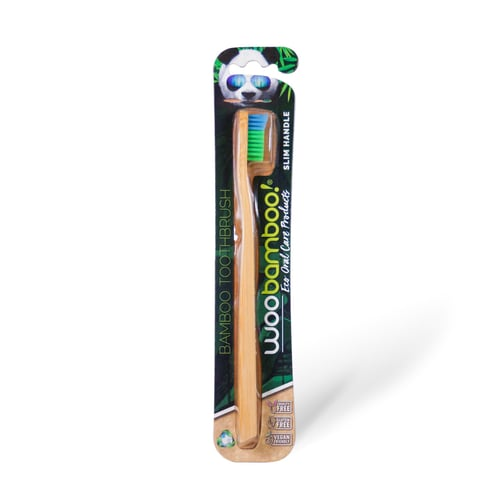 WooBamboo Slim Soft Wooden Toothbrush
