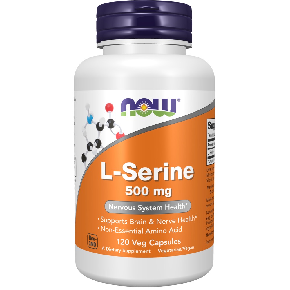 Now Vitamins - Serine (L) 500 mg Veg Capsules