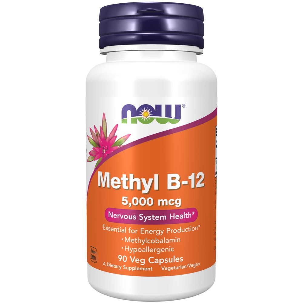 Now Vitamins - Methyl B-12 5000 mcg 90 Veg Capsules