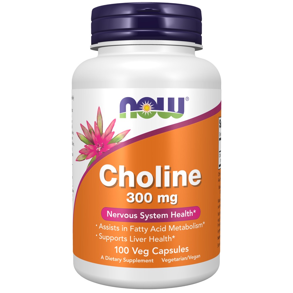 Now Vitamins - Choline 300mg 100vcaps