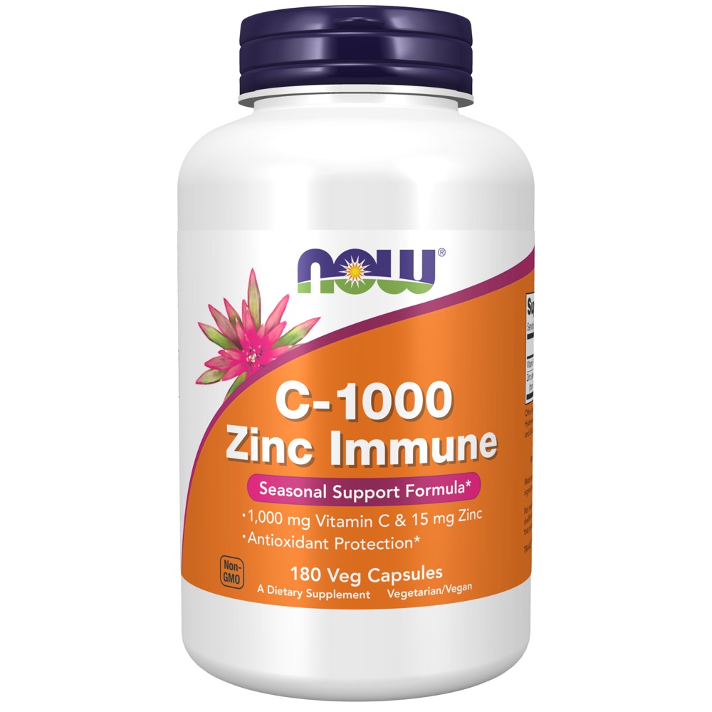Now Vitamins - C-1000 Zinc Immune 180 Veg Capsules