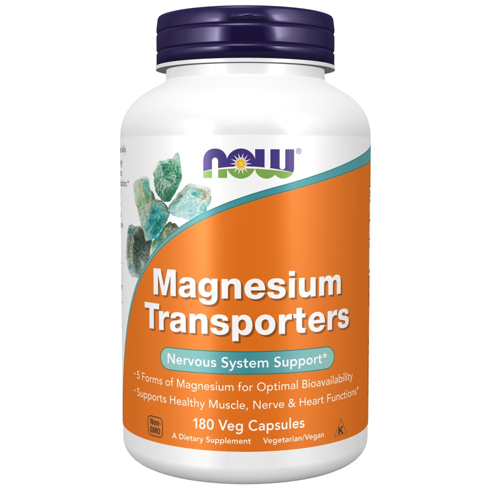 Now Vitamins - Magnesium Transporters 180 Veg Capsules