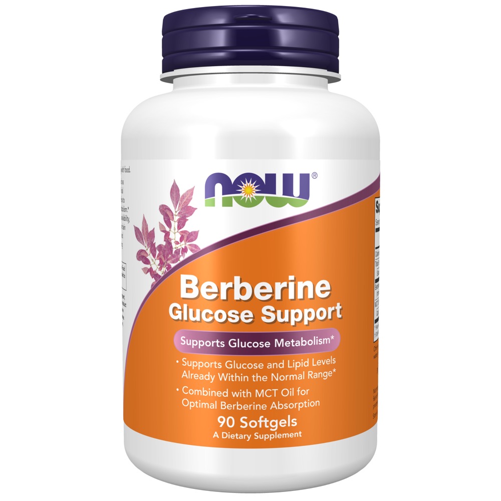 Now Vitamins - Berberine Glucose Support 90 Softgels