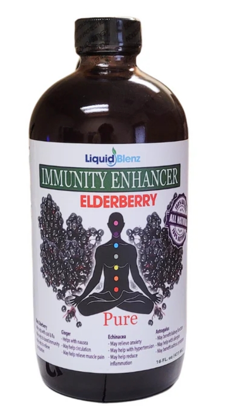 Liquid Blends - Immunity Enhancer Elderberry Pure 16/oz