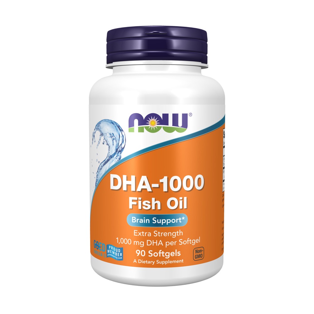 Now Vitamins - DHA-1000 Brain Support, Extra Strength 90 Softgels