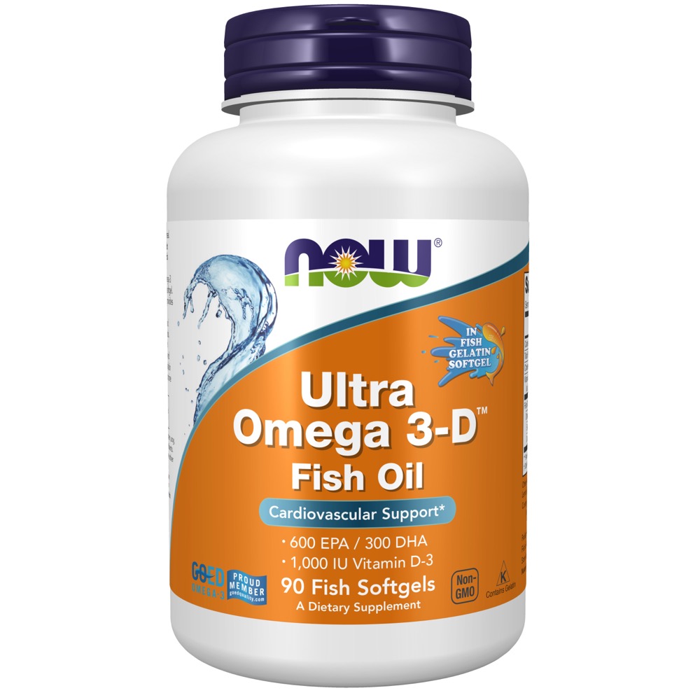 Now Vitamins - Ultra Omega 3-D 90 Softgels