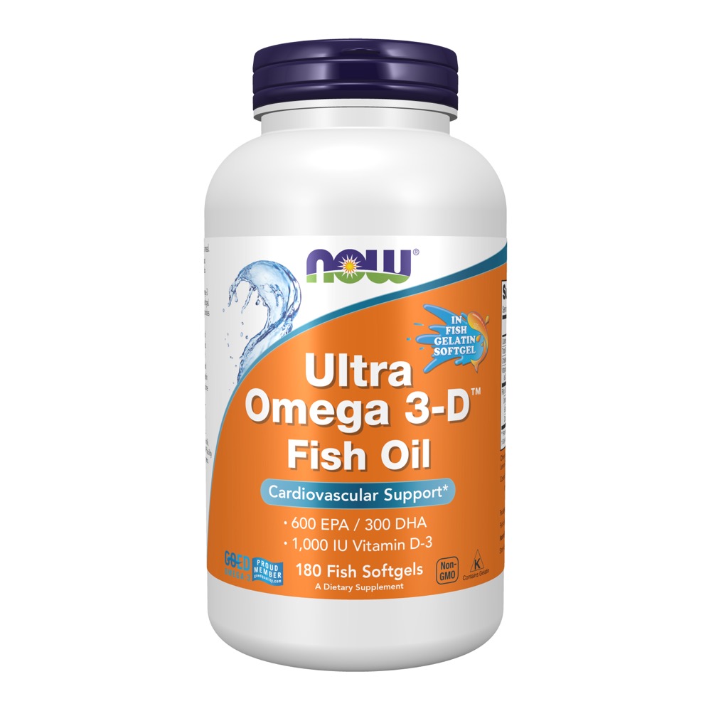 Now Vitamins - Ultra Omega 3-D 180 Softgels