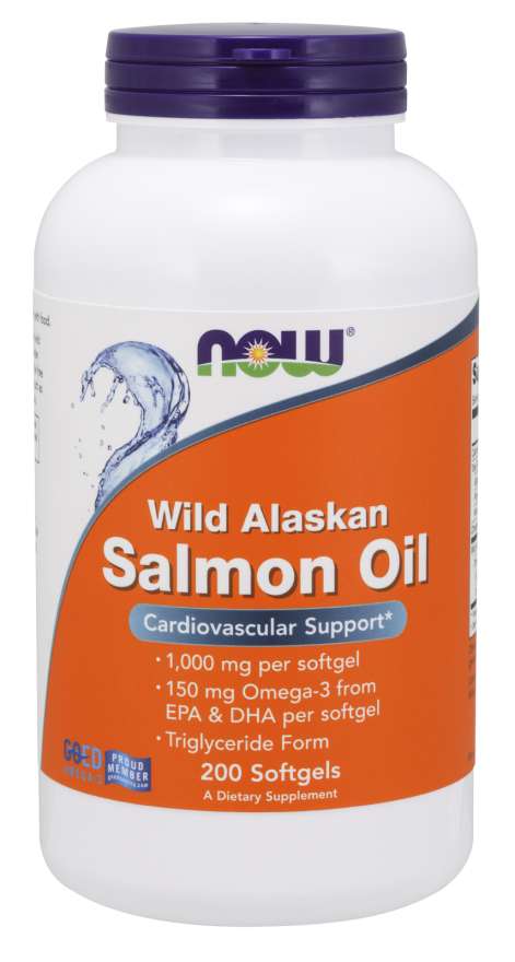 Now Vitamins - Wild Alaskan Salmon Oil 200 Softgels TEMPORARILY UNAVAILABLE