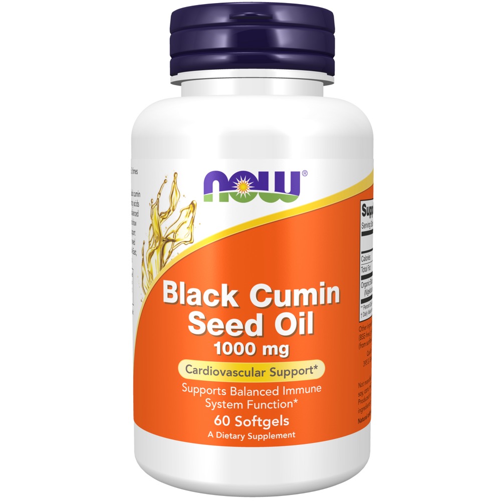 Now Vitamins - Black Cumin Seed Oil 1000 mg 60 Softgels