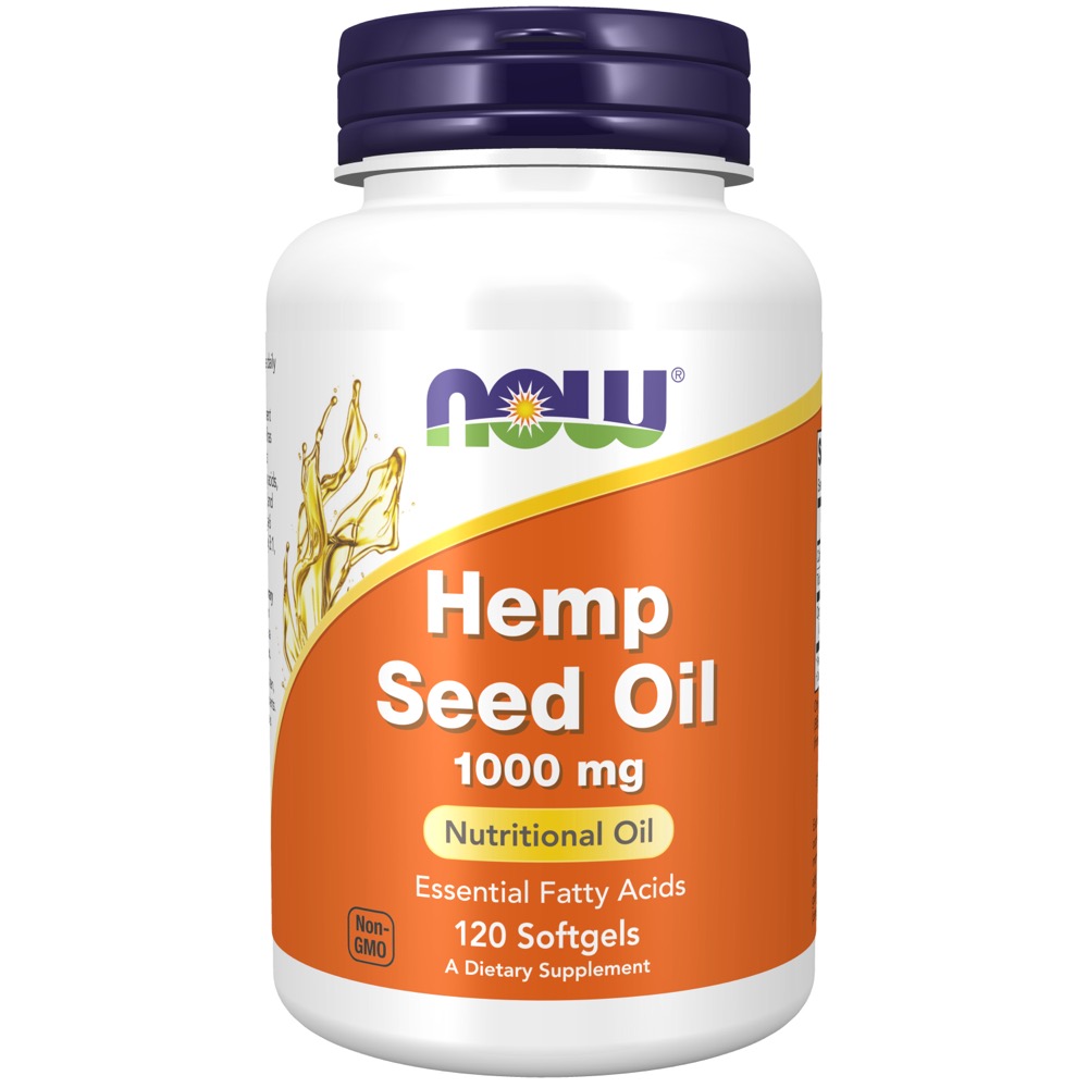 Now Vitamins - Hemp Seed Oil 1000 mg 120 Softgels