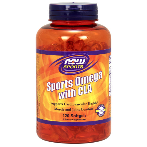 Now Vitamins - Sports Omega with CLA 120 Softgels