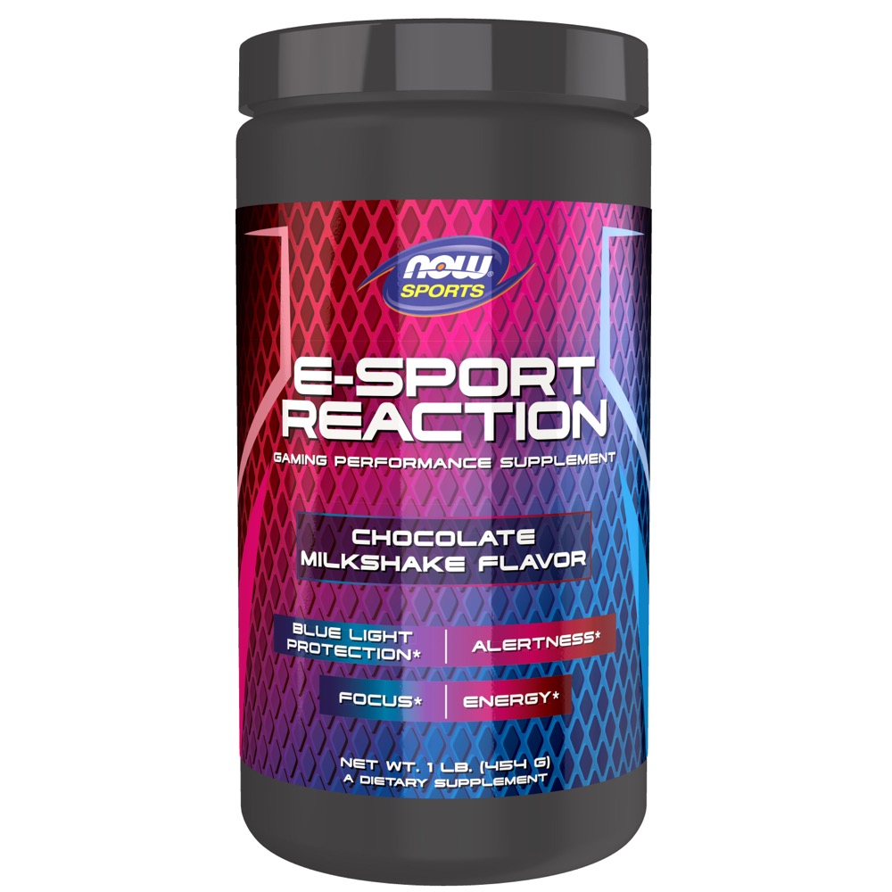 Now Vitamins - E-Sport Reaction, Chocolate Milkshake Flavor Powder