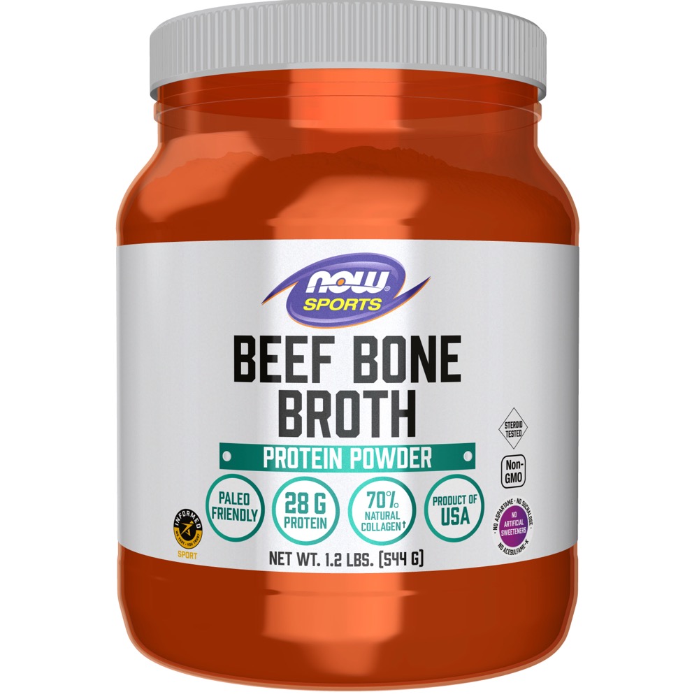 Now Vitamins - Bone Broth, Beef Powder 1.2 lbs