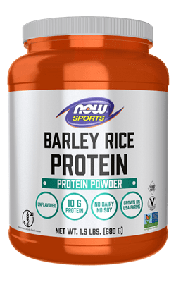 Now Vitamins - Barley Rice Protein Powder Unflavored 1.5lbs