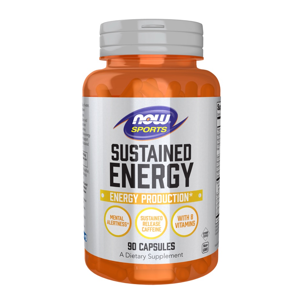 Now Vitamins - Sustained Energy 90 Veg Capsules