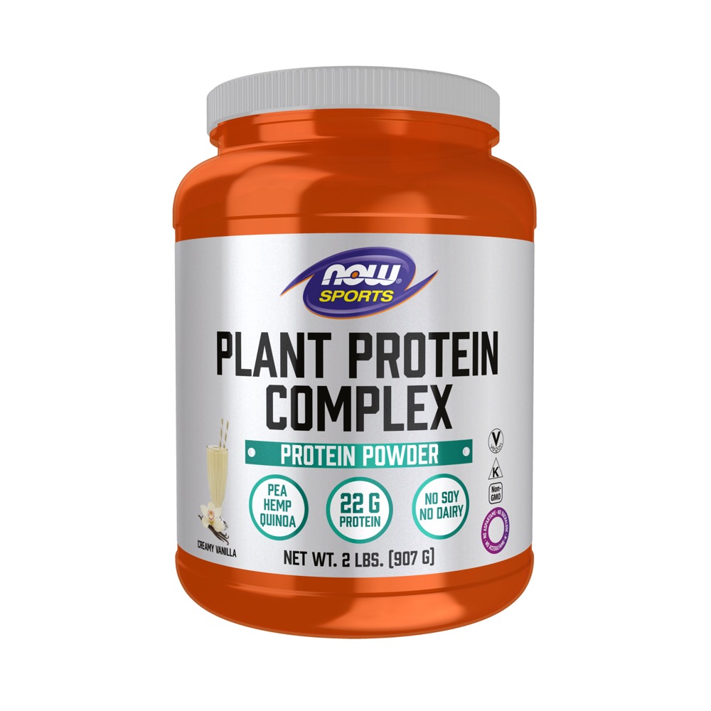 Now Vitamins - Plant Protein Complex Creamy Vanilla 2 Lb-OUT OF STOCK