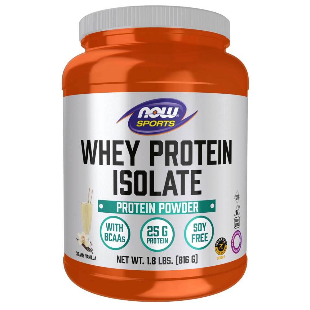 Now Vitamins - Whey Protein Isolate Vanilla 2/Lbs