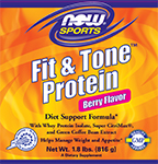 Now Vitamins - Fit & Tone Protein Berry Flavor 1.8 lbs.               