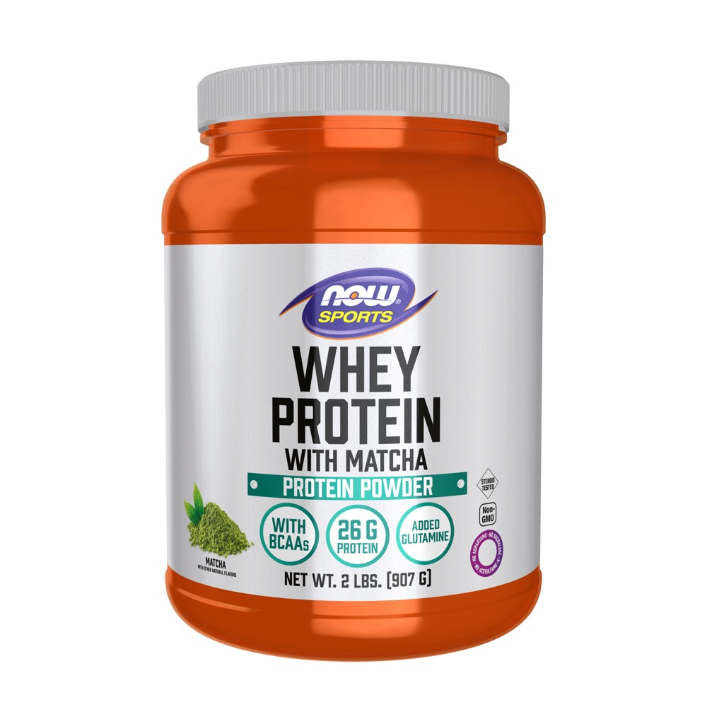Now Vitamins - Whey Protein with Matcha 2lbs