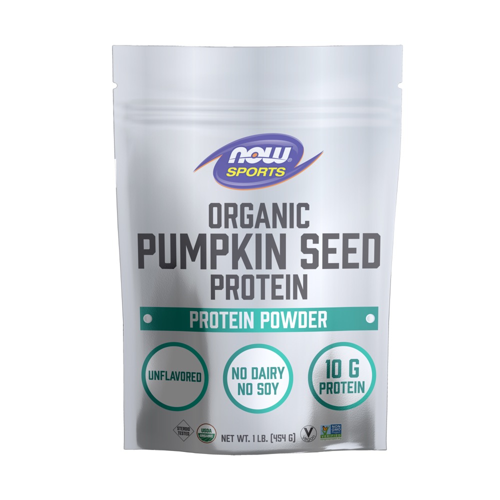 Now Vitamins - Pumpkin Seed Protein Organic Powder 1 lb.